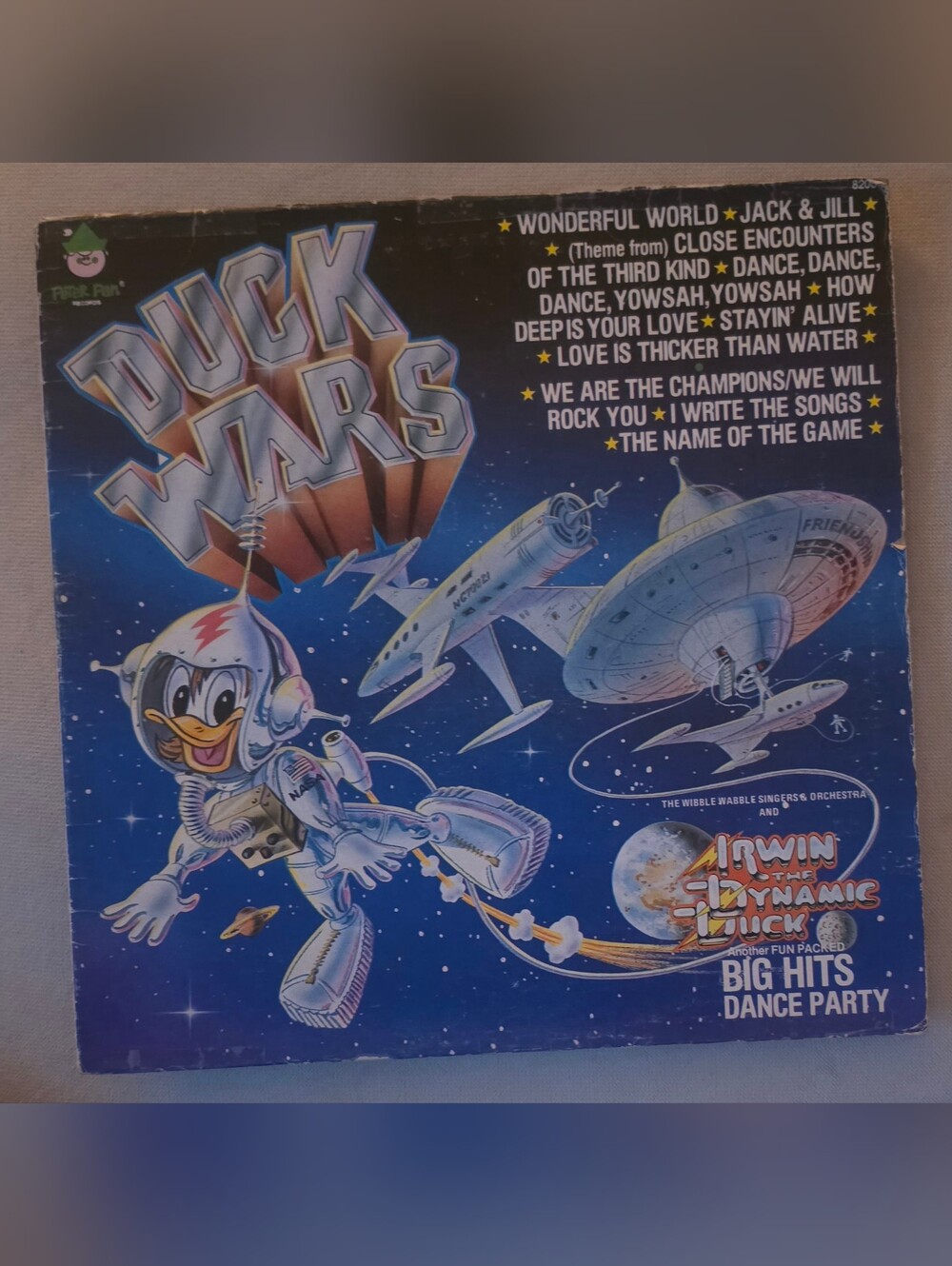 Vintage 1978 vinyl LP Duck Wars: Big Hits Dance Party